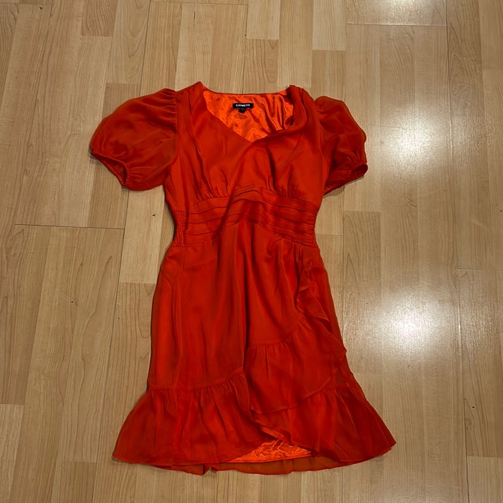 Express dress orange XS